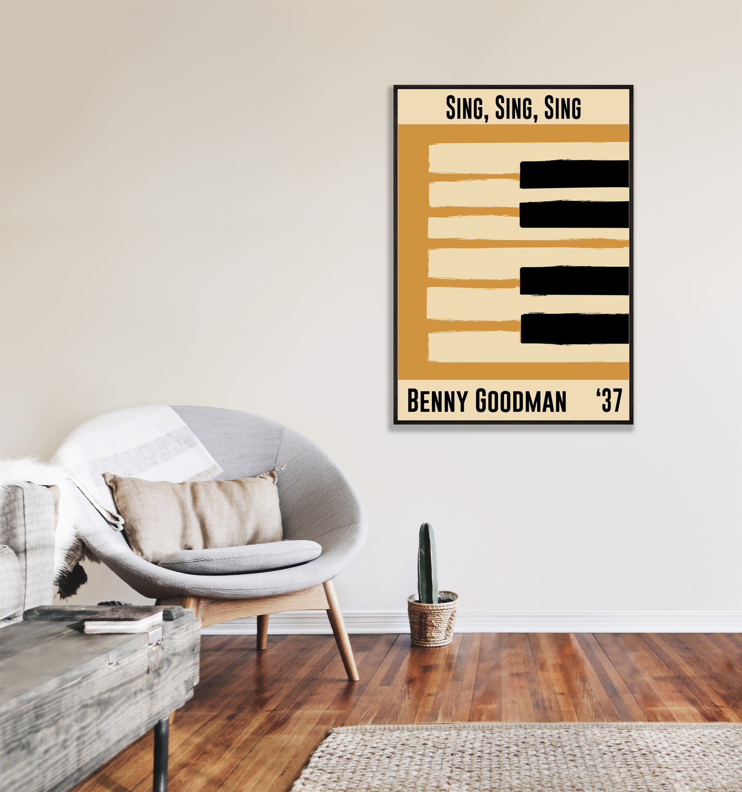 Jazz Piano Print - Benny Goodman