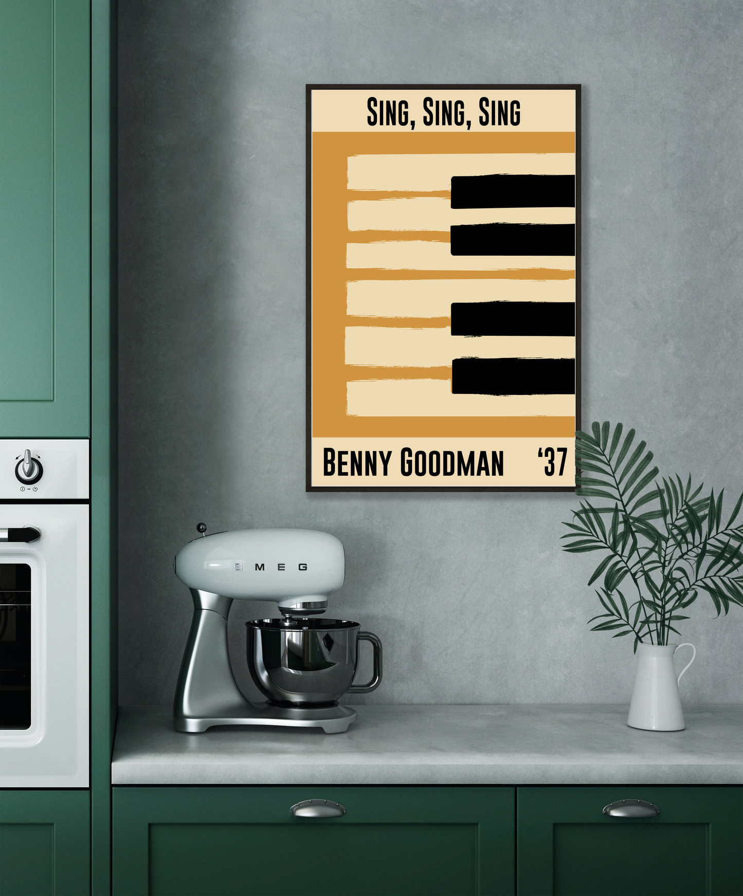 Jazz Piano Print - Benny Goodman