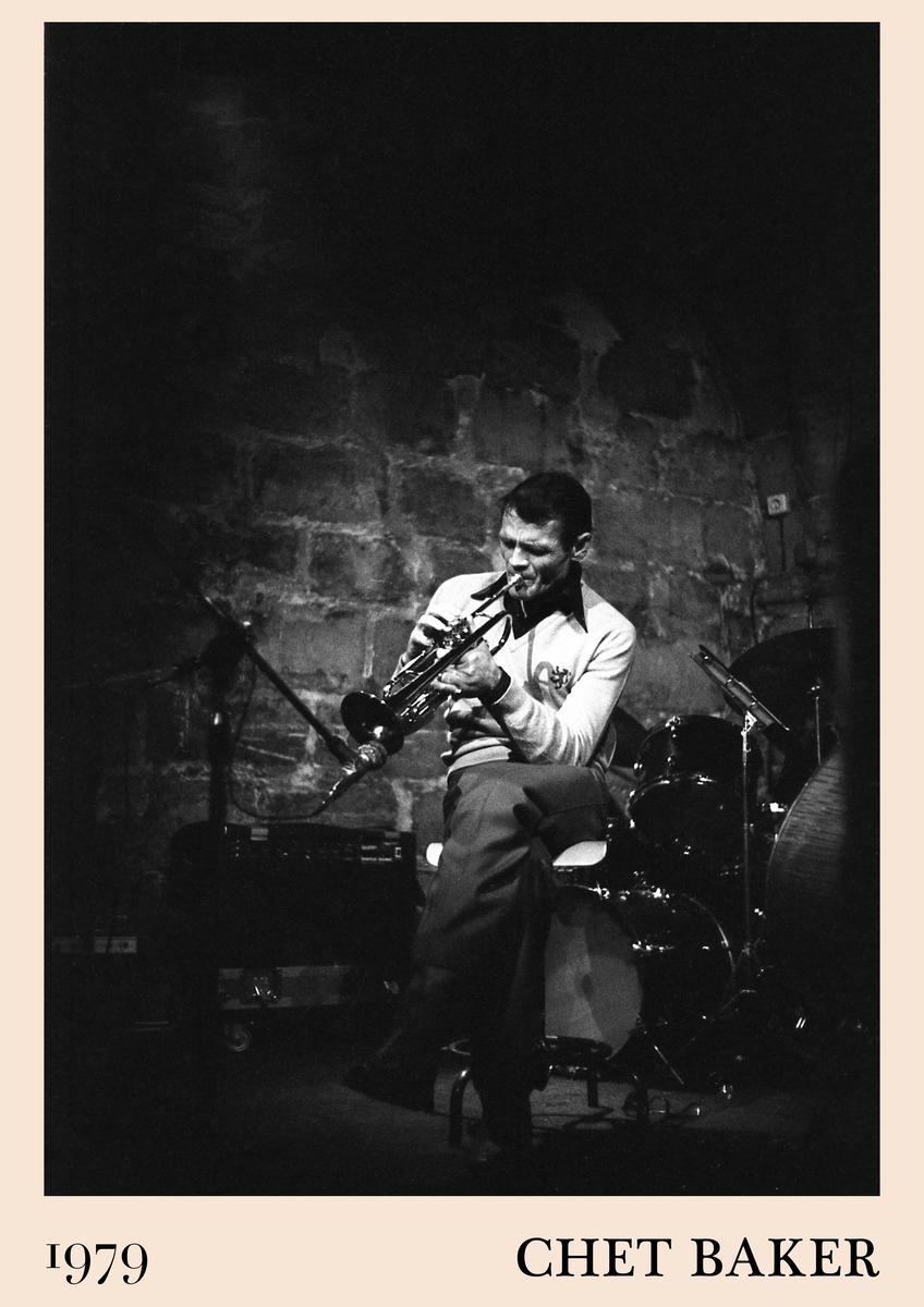 Chet Baker Vintage Concert Poster product image