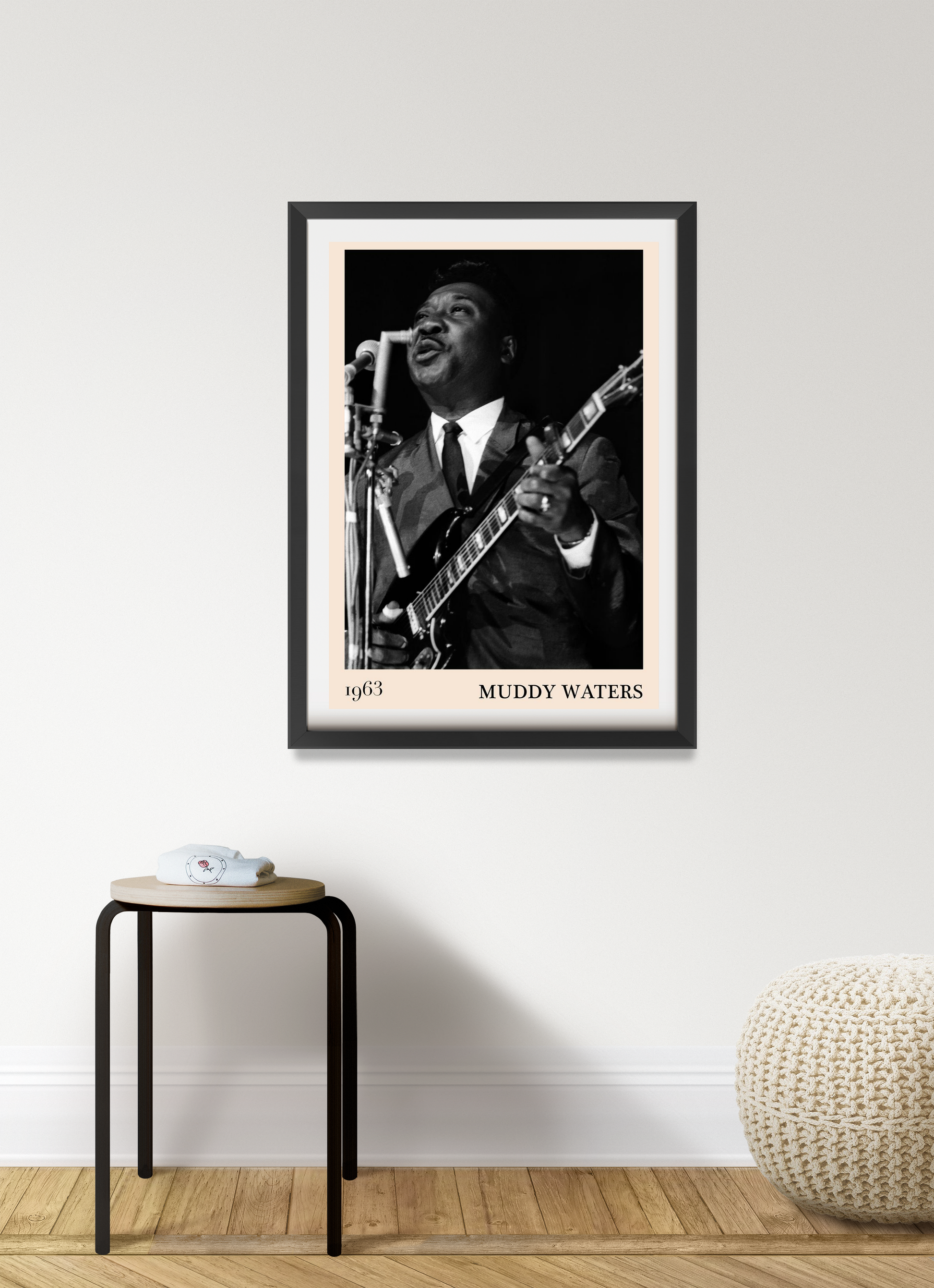 Muddy Water Blues Concert Poster mockup - Portrait 7 Mount