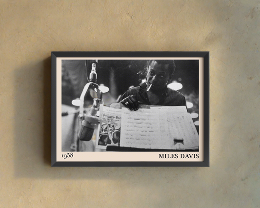 Miles Davis Retro Jazz Poster