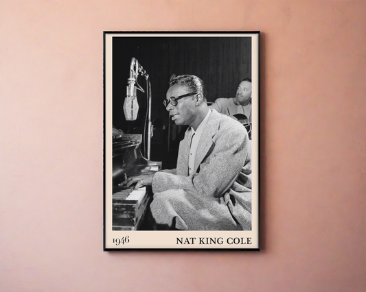 Nat King Cole Jazz Poster