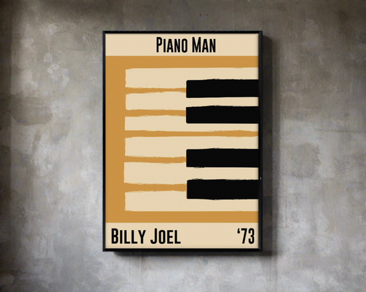 Jazz Piano Poster - Billy Joel