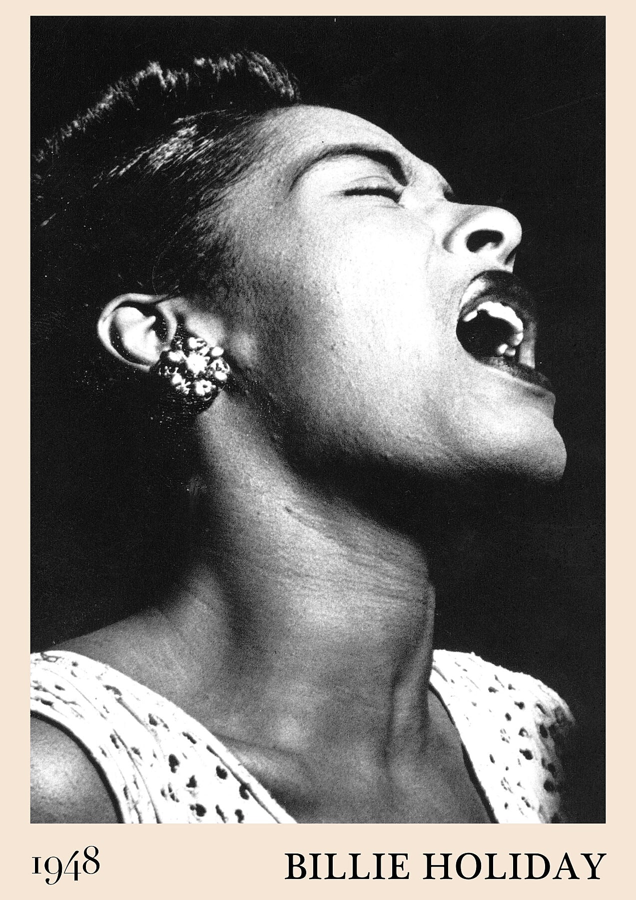 Billie Holiday Jazz Poster