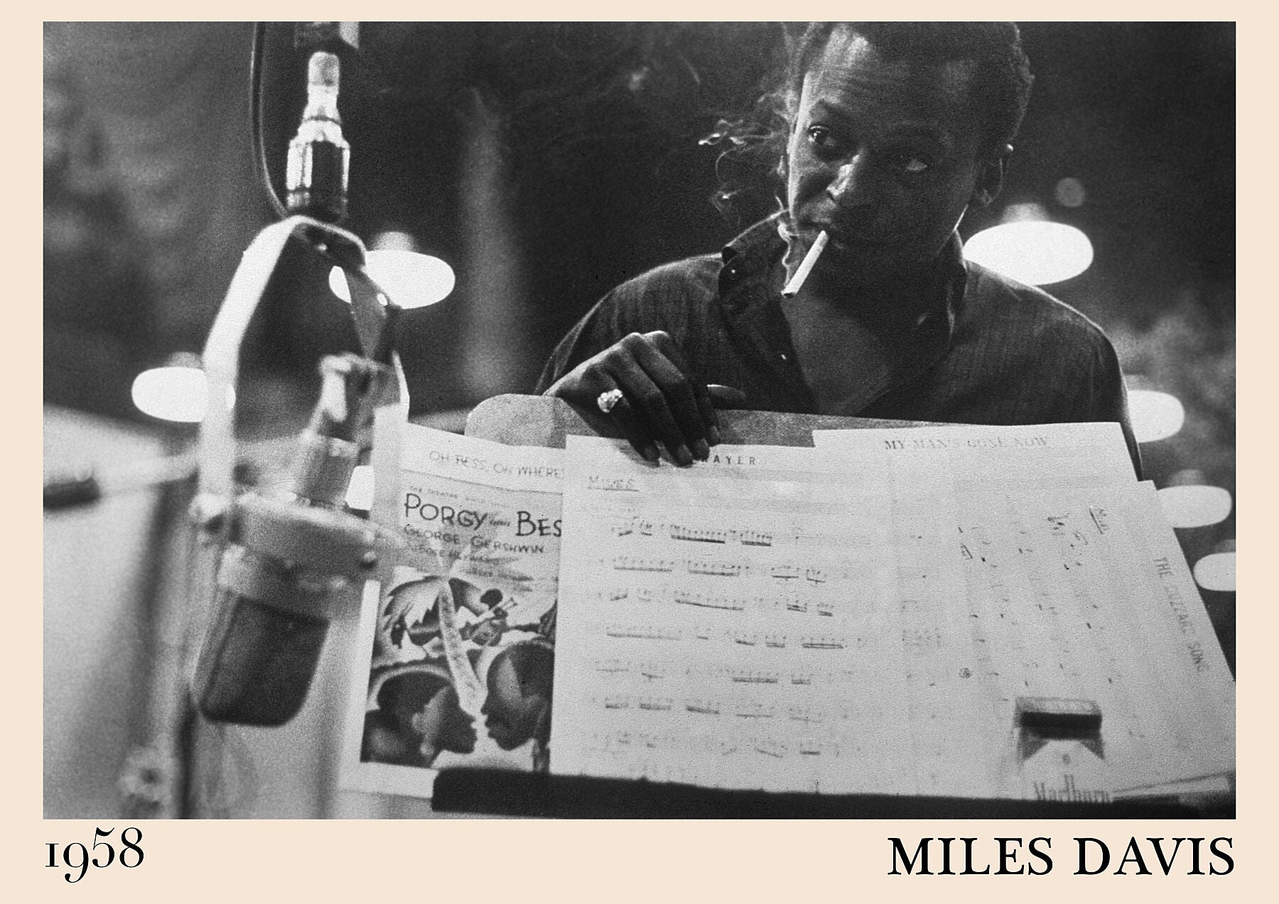 Cool Miles Davis Jazz Poster