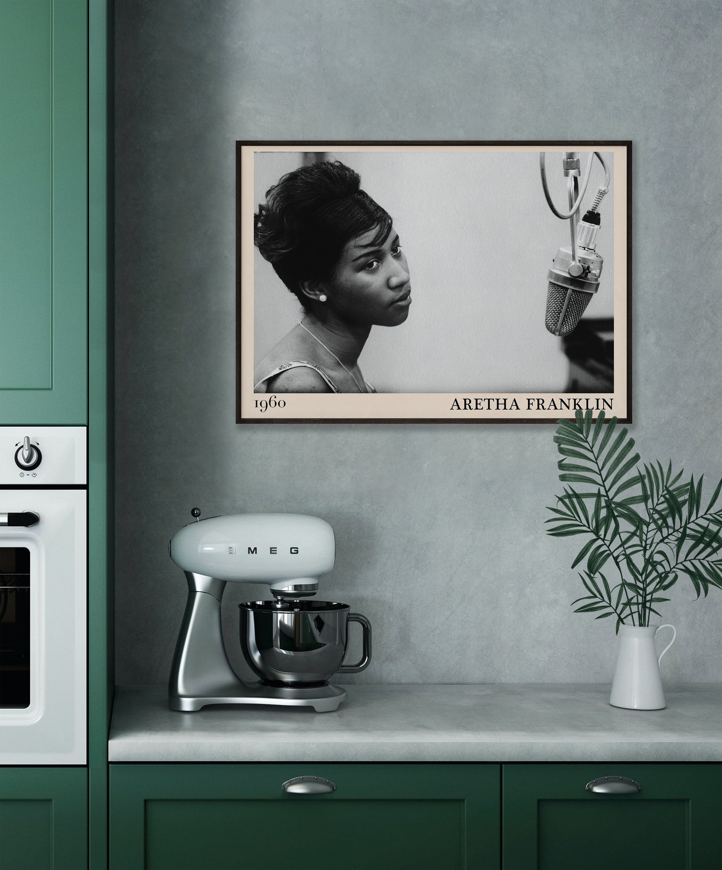 Aretha Franklin Framed Kitchen Jazz Poster