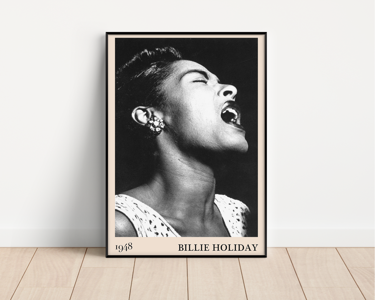 Retro Billie Holiday Jazz Music Poster