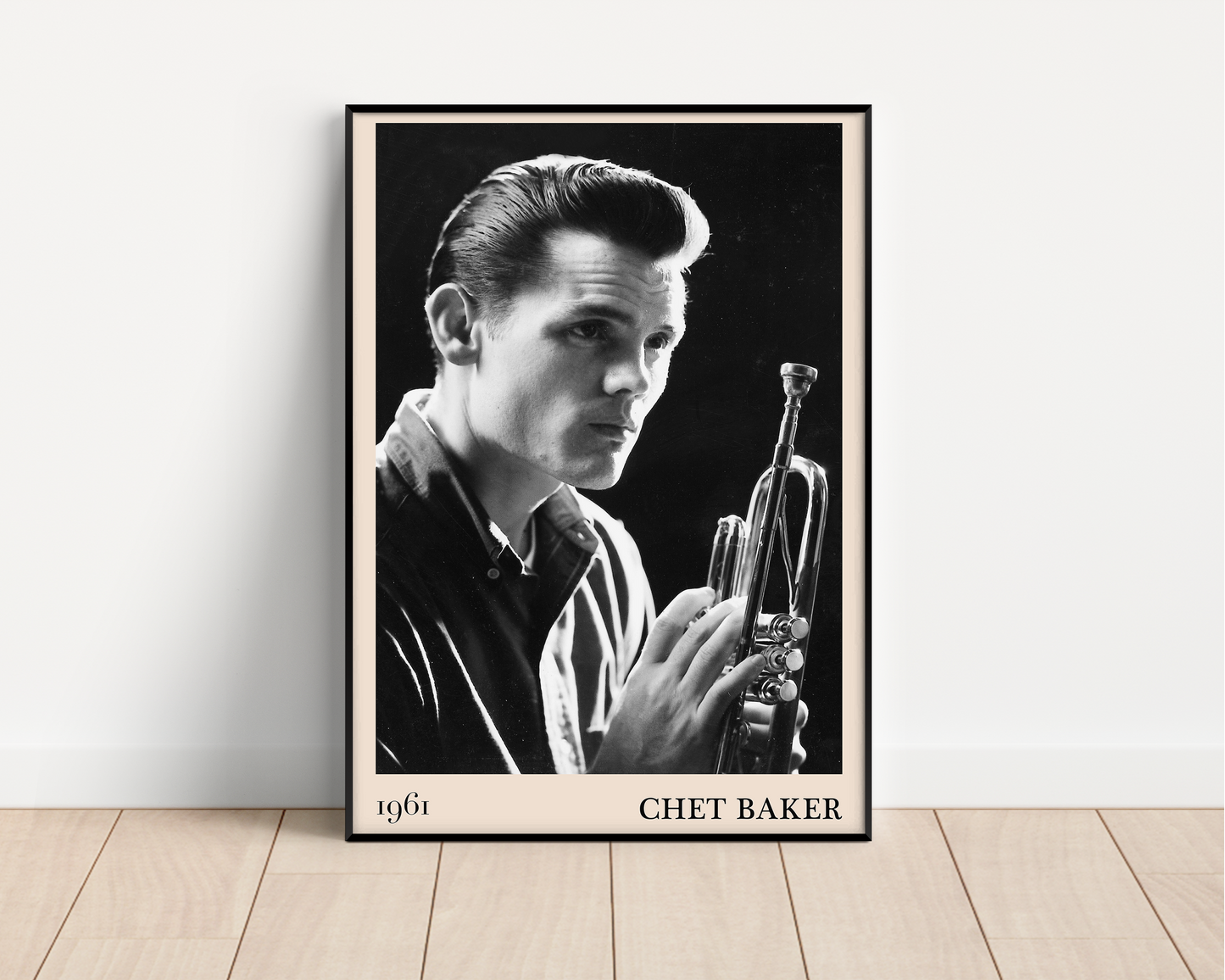Framed Chet Baker Poster 
