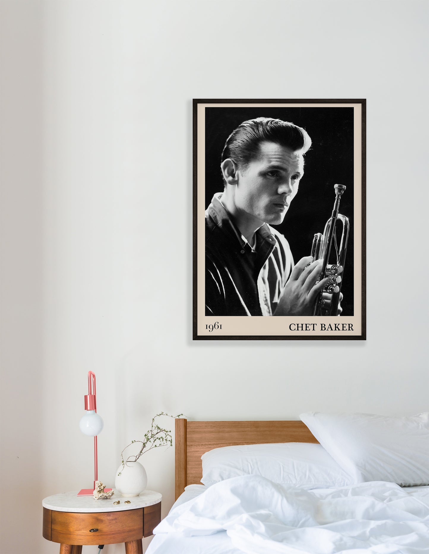 Bedroom framed poster of A2 Chet Baker