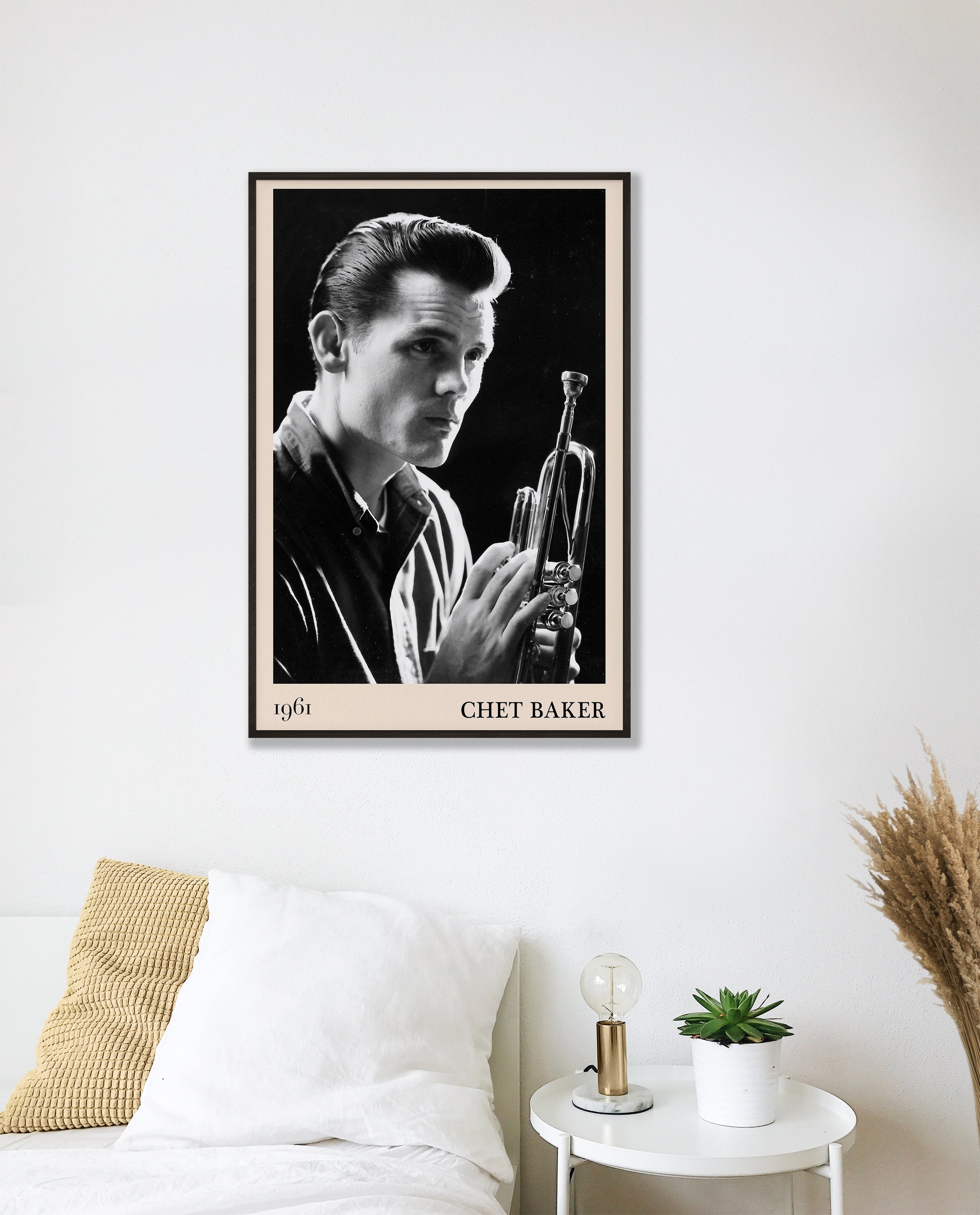 Kitchen framed music poster of  Chet Baker