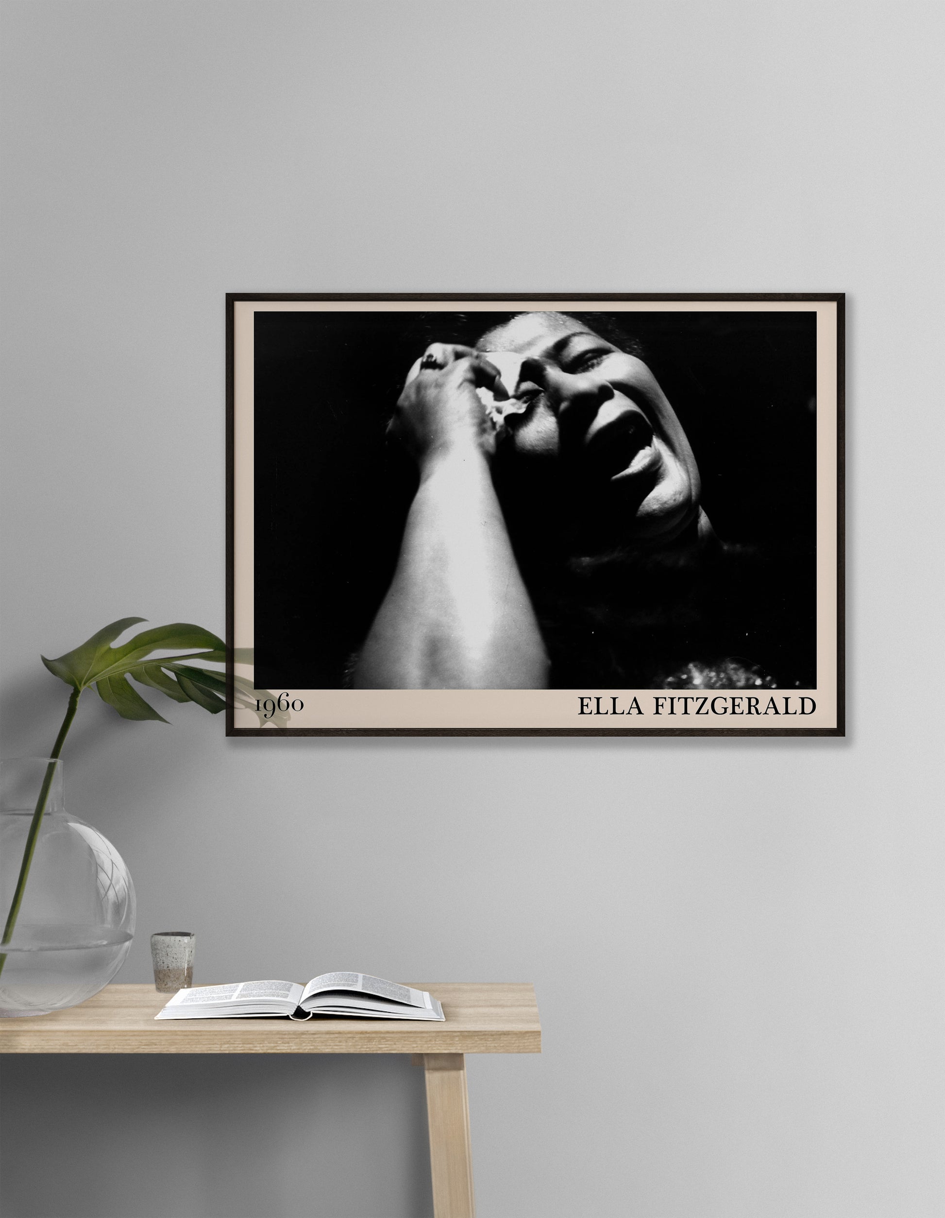 Framed office A3 music poster of Ella Fitzgerald
