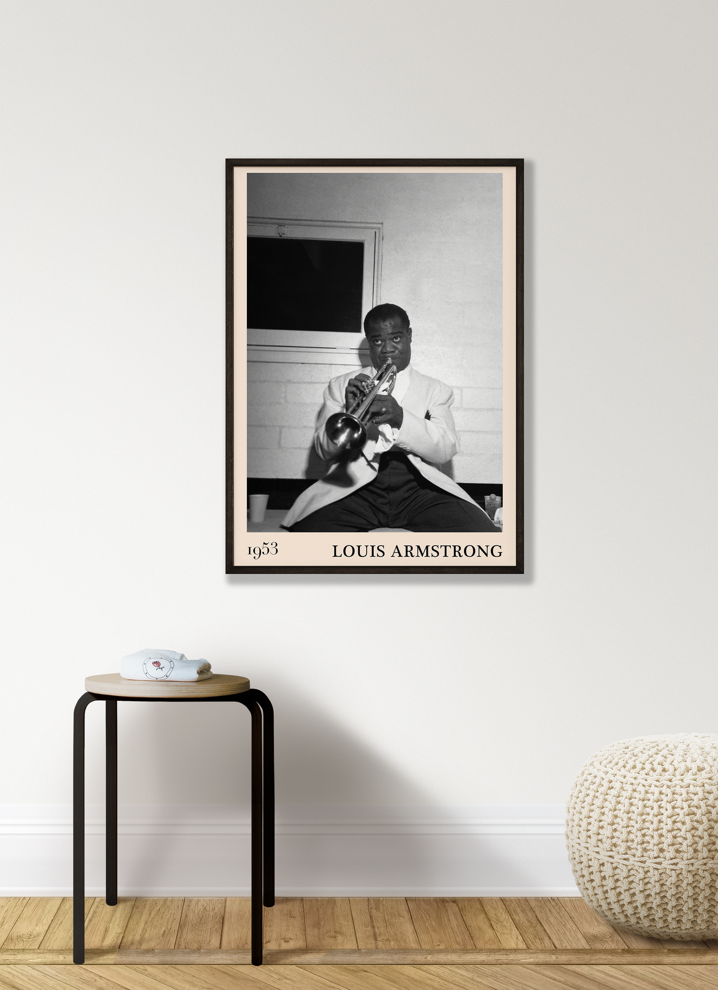 Louis Armstrong Portrait Jazz Concert Poster